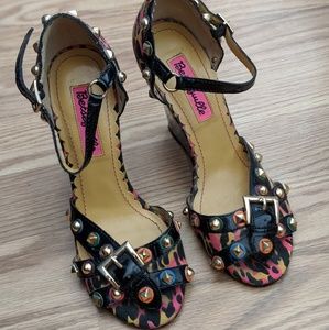 Betseyville Studded Wedges.